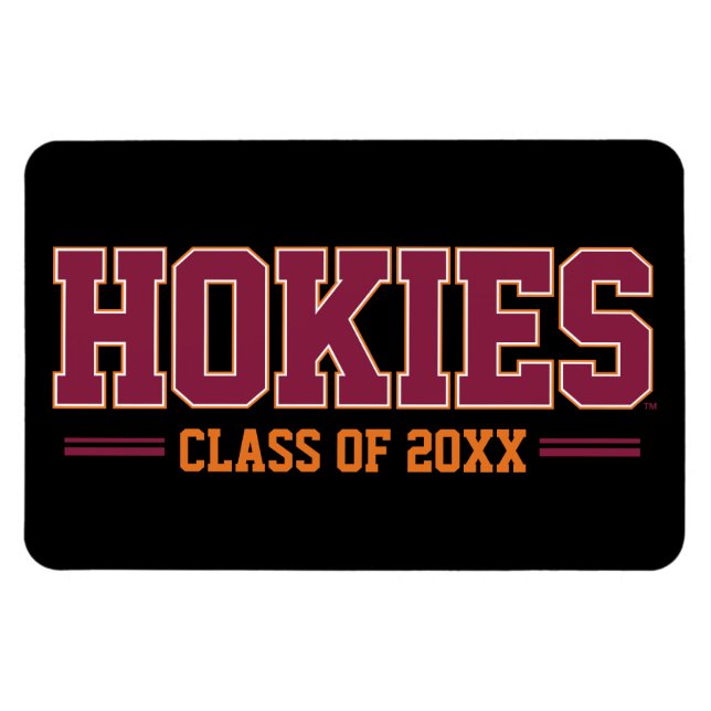 Virginia Tech Hokies Class Year Magnet (Horizontal)