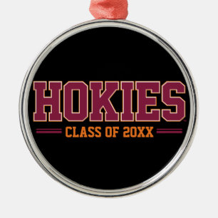 Virginia Tech Hokies Class Year Metal Ornament