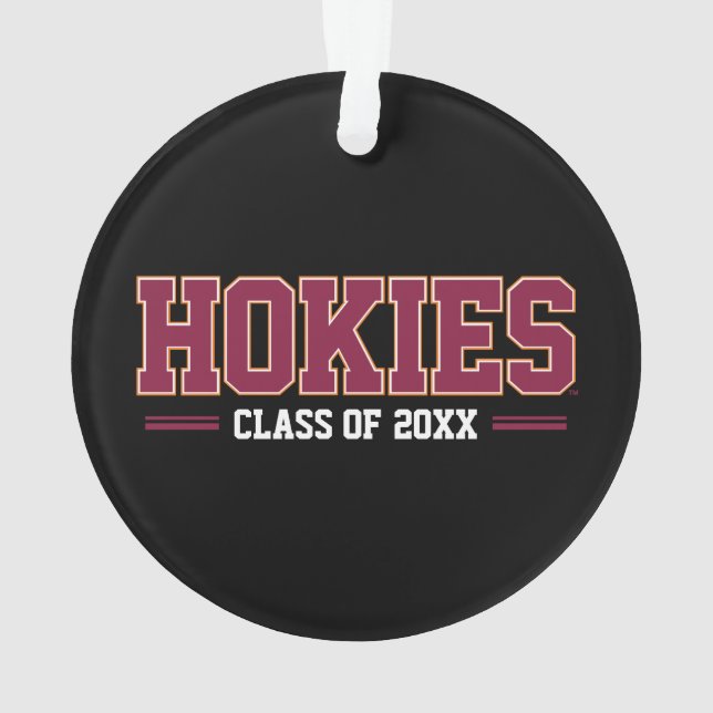 Virginia Tech Hokies Class Year Ornament (Back)