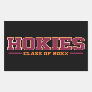 Virginia Tech Hokies Class Year Rectangular Sticker