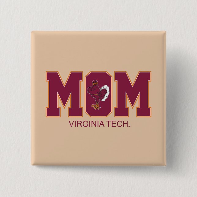 Virginia Tech Mom Button (Front)