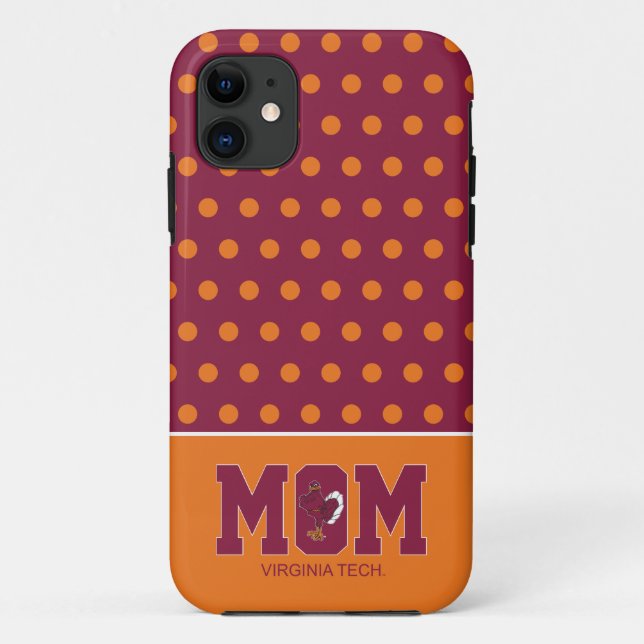 Virginia Tech Mom Case-Mate iPhone Case (Back)