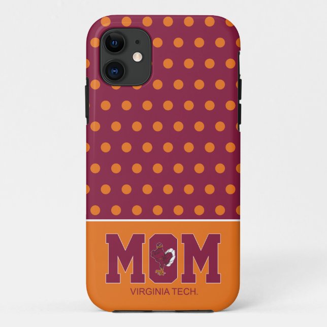 Virginia Tech Mom Case-Mate iPhone Case (Back)