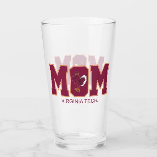 Virginia Tech Mom Glass