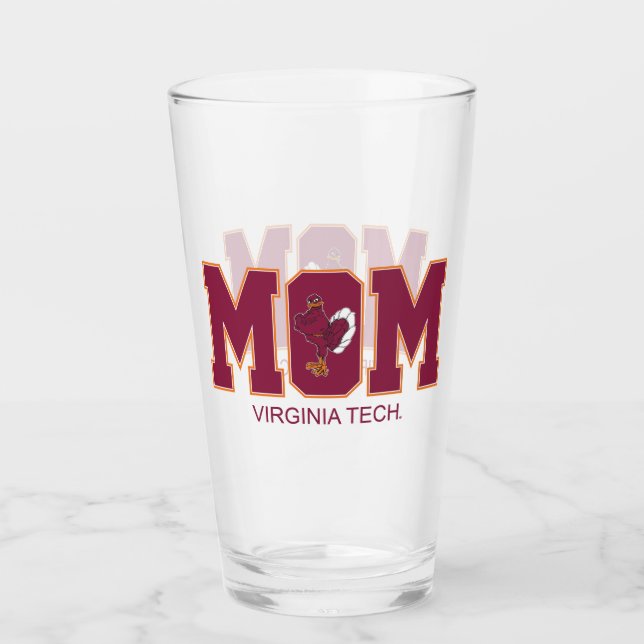 Virginia Tech Mom Glass (Front)