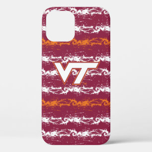 Virginia Tech Paint Splash Graffiti Pattern iPhone 12 Pro Case