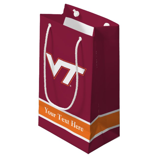 Virginia Tech Small Gift Bag (Front Angled)