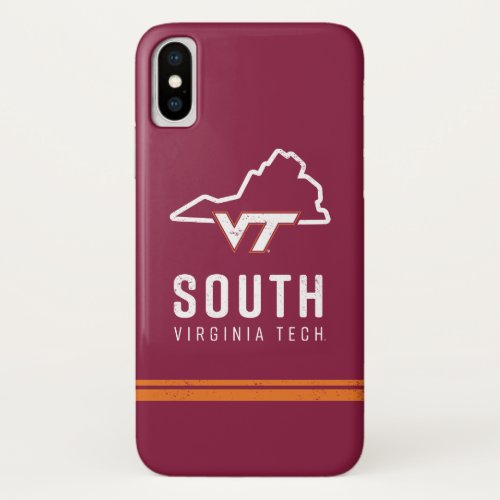 Virginia Tech  South State Logo iPhone X Case