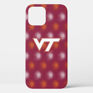 Virginia Tech Spray Dot Graffiti Pattern iPhone 12 Pro Case