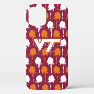 Virginia Tech Spray Drip Graffiti Pattern iPhone 12 Pro Case