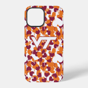 Virginia Tech Spray Paint Drip Hearts Graffiti iPhone 12 Pro Case