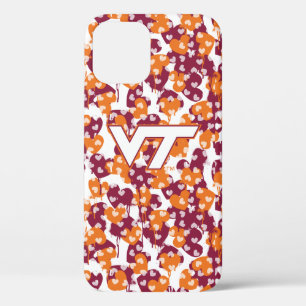 Virginia Tech Spray Paint Graffiti Mini Hearts iPhone 12 Pro Case