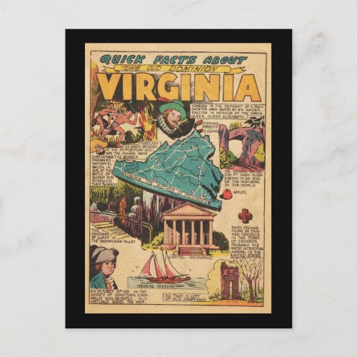 Virginia the Old Dominion Postcard
