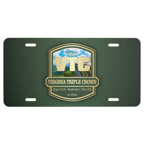 Virginia Triple Crown B1 License Plate