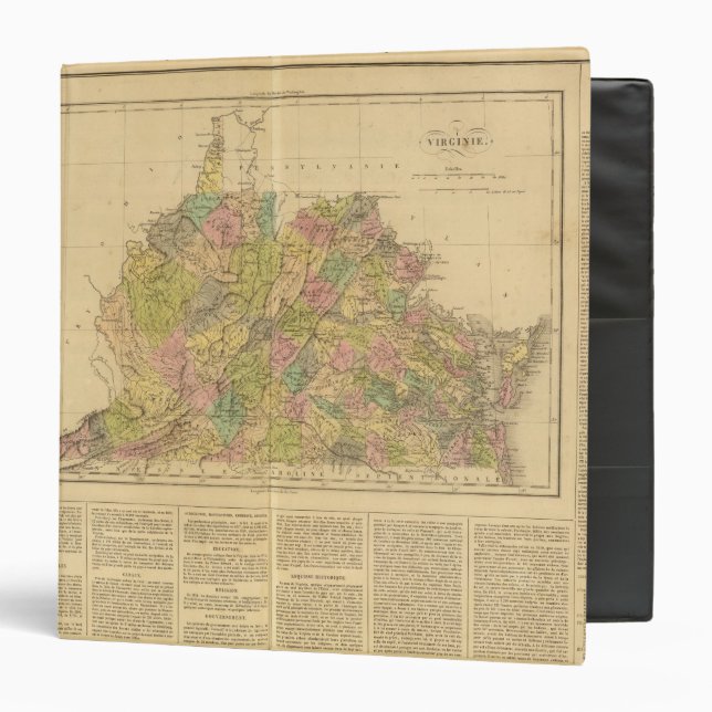 Virginia US 3 Ring Binder (Front/Inside)