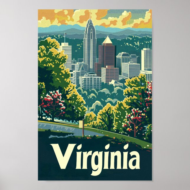 Virginia USA Famous Travel Place Poster (Front)