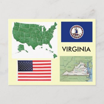 Virginia  Usa Postcard by archemedes at Zazzle