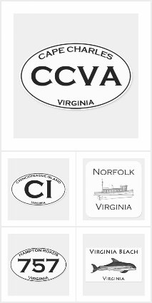 Virginia USA Stickers