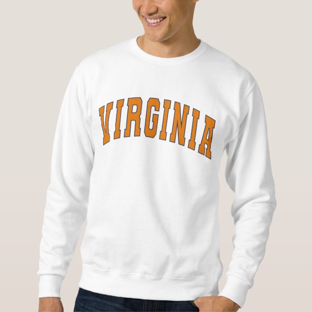 Virginia Vintage Varsity College Style Sweatshirt (Front)