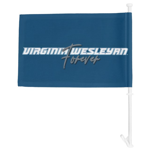 Virginia Wesleyan Forever Magnet Bumper Sticker Car Flag (Back)