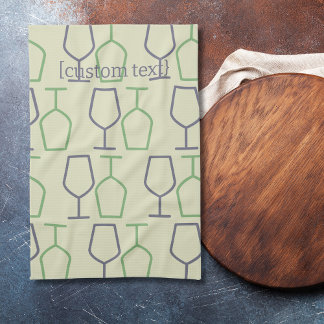 Virginia Wine Glass Kitchen Towels