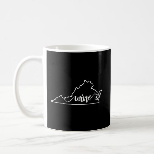 Virginia Wine State Shape Coffee Mug