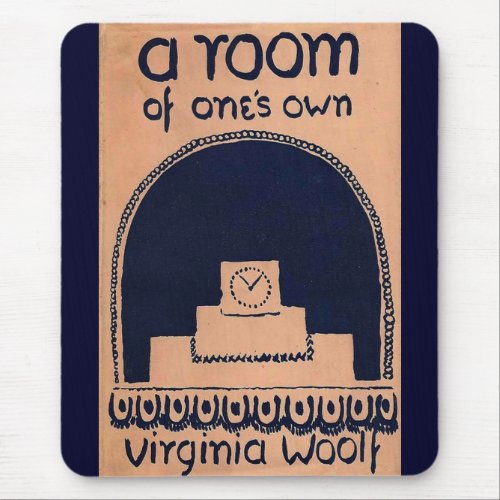 Virginia Woolf  Book Cover A Room of Ones Own Mouse Pad