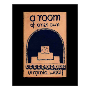 Virginia Woolf Book Cover A Room of One's Own Poster
