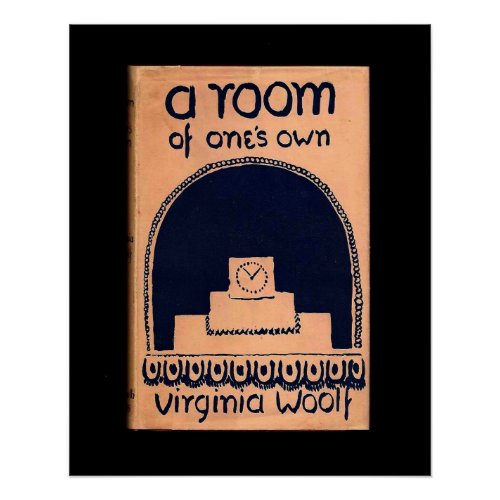 Virginia Woolf  Book Cover A Room of Ones Own Poster