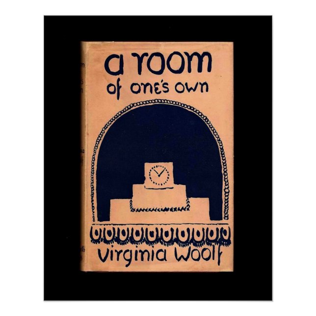 Virginia Woolf  Book Cover A Room of One's Own Poster (Front)