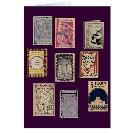 Virginia Woolf Books Cards (Front)