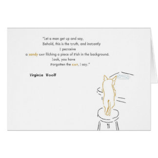 Virginia Woolf Filching Cat Cards