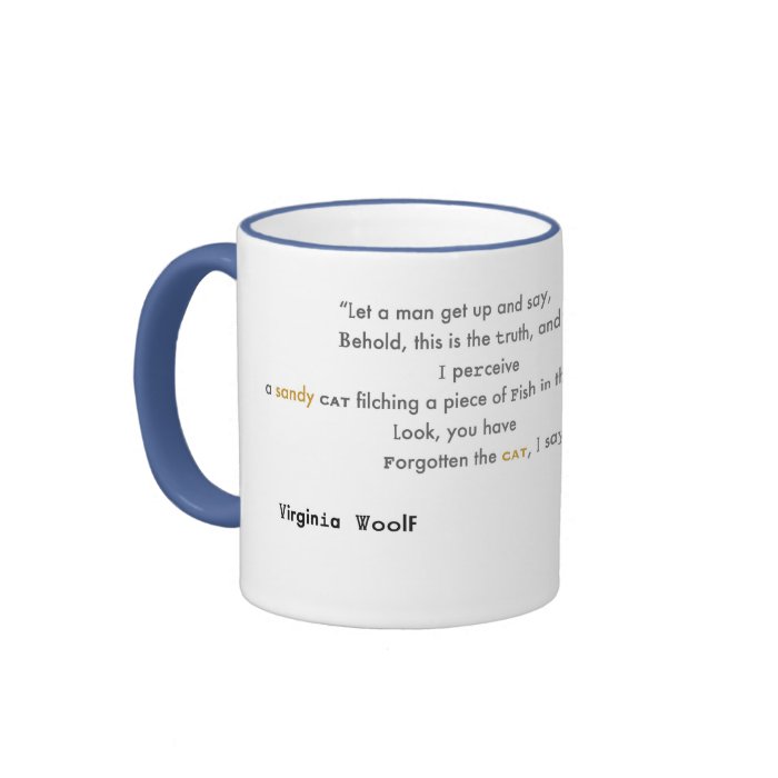 Virginia Woolf Filching Cat Mug