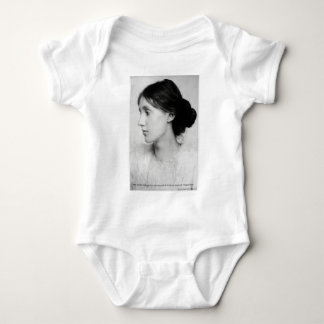 Virginia Woolf "Love Well" Love Quote Mugs & Gifts Baby Bodysuit
