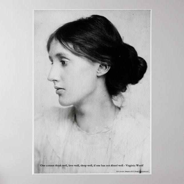 Virginia Woolf "Love Well" Love Quote Posters (Front)