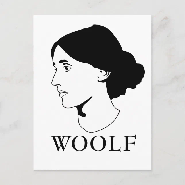 Virginia Woolf Postcard Zazzle