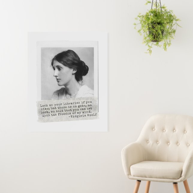 Virginia Woolf Quote - Icons of Women's History Foam Board (In Situ (Wall))