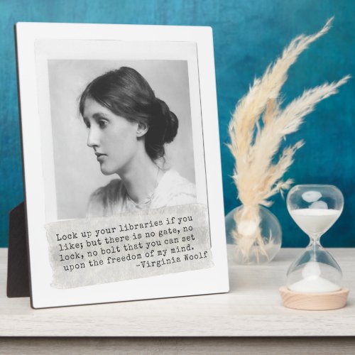 Virginia Woolf Quote _ Icons of Womens History Plaque