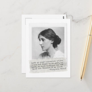 Virginia Woolf Quote - Icons of Women's History Postcard