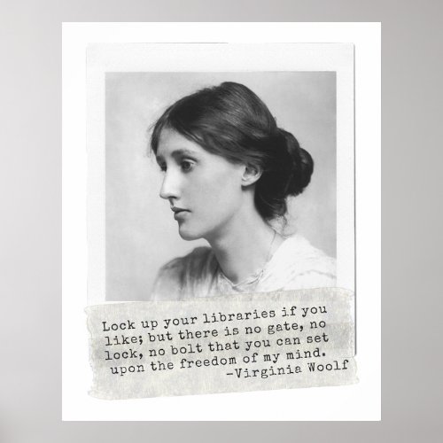 Virginia Woolf Quote _ Icons of Womens History Poster