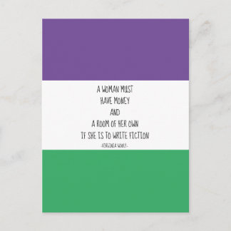 Virginia Woolf Quote Postcard