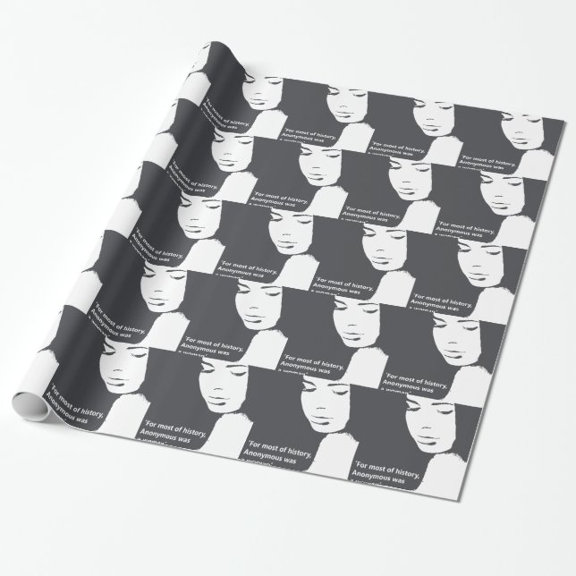 Virginia Woolf quote Wrapping Paper (Unrolled)