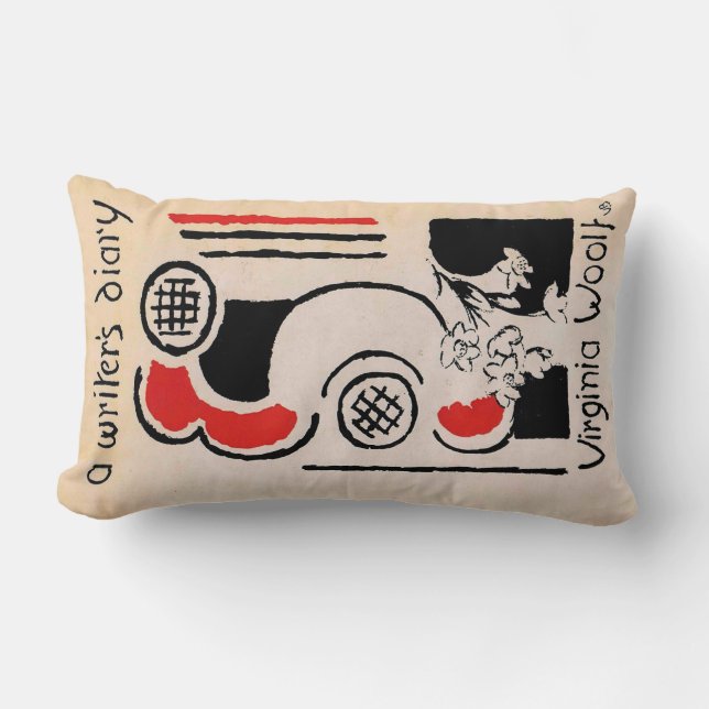 Virginia Woolf Vanessa Bell Cover A Writer's Diary Lumbar Pillow (Front)