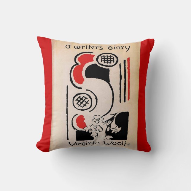 Virginia Woolf Vanessa Bell Cover A Writer's Diary Throw Pillow (Front)