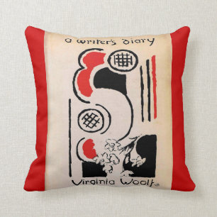 Virginia Woolf Vanessa Bell Cover A Writer's Diary Throw Pillow
