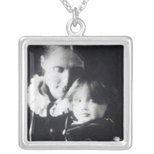 Virginia Woolf, with her mother Julia, 1884 Silver Plated Necklace
