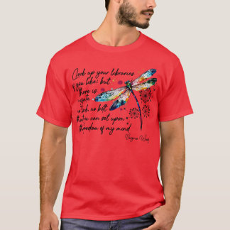 Virginia Woolfs freedom quote design TShirt