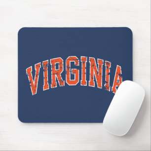 Virginia Wordmark Distressed Mouse Pad
