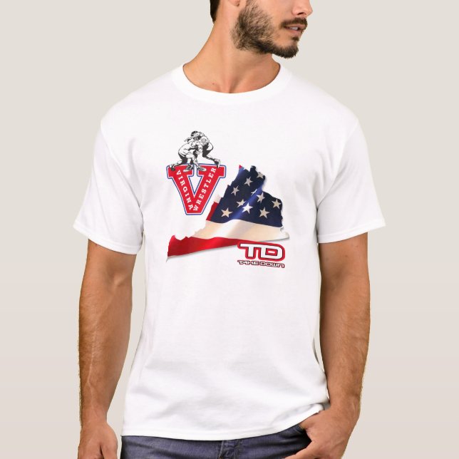 virginia wrestler T-Shirt (Front)