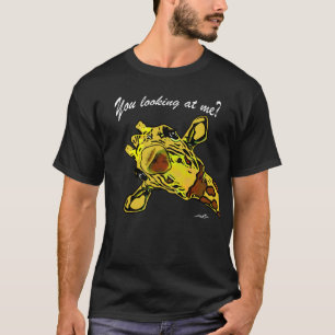 Virginia Wright Giraffe Graphic Black T-Shirt